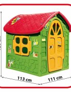 DOHANY Casuta mare de gradina pentru copii Play House Verde 113x111x120 cm utilizare interiorexterior ferestre cu deschidere