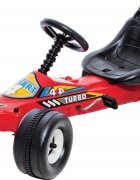 DOHANY Kart cu pedale pentru copii Go Cart Formula 1 96x43x40cm plastic inalta calitate spatar inalt varsta 3-5 ani