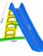 DOHANY Tobogan pentru copii Speed Albastru rezistent UV panta alunecare 170cm utilizare interiorexterior scara mare cu manere sustinere