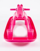 Doloni Calut balansoar pentru copii Pink design ergonomic cu manere de siguranta si sezut confortabil dimensiune 89.7 x 53.1 x 55 cm