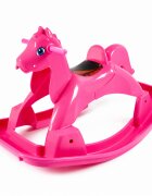 Doloni Calut balansoar pentru copii Pink design ergonomic cu manere de siguranta si sezut confortabil dimensiune 89.7 x 53.1 x 55 cm