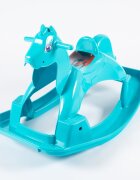 Doloni Calut balansoar pentru copii Turquoise design ergonomic cu manere de siguranta si sezut confortabil dimensiune 89.7 x 53.1 x 55 cm