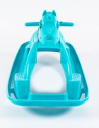 Doloni Calut balansoar pentru copii Turquoise design ergonomic cu manere de siguranta si sezut confortabil dimensiune 89.7 x 53.1 x 55 cm