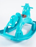 Doloni Calut balansoar pentru copii Turquoise design ergonomic cu manere de siguranta si sezut confortabil dimensiune 89.7 x 53.1 x 55 cm