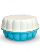 Doloni Capsula de joaca 2-in-1 Piscina si Nisipar pentru copii BlueWhite Shell dimensiune 79.5 x 86 x 37.7 cm