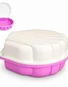 Doloni Capsula de joaca 2-in-1 Piscina si Nisipar pentru copii PinkWhite Shell dimensiune 79.5 x 86 x 37.7 cm