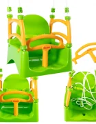Doloni Leagan suspendabil 3 in 1 pentru copii GreenOrange cu suport spate opritor picioare centura siguranta dimensiune 33 x 39.7 x 41.1 cm
