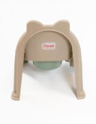 Doloni Olita pentru copii BeigeBrown Tiger design robust cu spatar inalt cotiere si vas colector detasabil dimensiune 38 x 29 x 30 cm