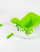 Doloni Roaba de jucarie pentru copii Green cu manere ergonomice si lopata de lucru inclusa dimensiune 87 x 50 x 38 cm