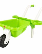 Doloni Roaba de jucarie pentru copii Green cu manere ergonomice si lopata de lucru inclusa dimensiune 87 x 50 x 38 cm