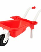 Doloni Roaba de jucarie pentru copii Red cu manere ergonomice si lopata de lucru inclusa dimensiune 87 x 50 x 38 cm