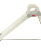 Doloni Tobogan pentru copii WhiteGrey cu trepte si manere de sustinere dimensiune 144.5 x 60.2 x 79.2 cm