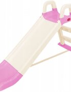 Doloni Tobogan pentru copii WhitePink cu trepte si manere de sustinere dimensiune 144.5 x 60.2 x 79.2 cm