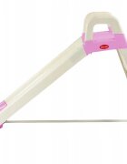 Doloni Tobogan pentru copii WhitePink cu trepte si manere de sustinere dimensiune 144.5 x 60.2 x 79.2 cm