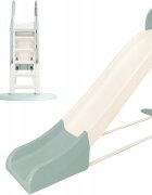 Doloni Tobogan pentru copii XXL WhiteGreen cu trepte si manere ergonomice de sustinere dimensiune 243.8 x 100 x 149.3 cm