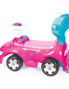 DOLU Masinuta copii de impins 4 in 1 Step car Unicorn cu maner detasabil sunete amuzante spatiu depozitare sub scaun Suport pentru picioare detasabil bara de protectie