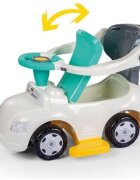 DOLU Masinuta pentru copii 4 in 1 Step car Pastel cu maner detasabil sunete spatiu depozitare sub scaun suport pentru picioare detasabil bara de protectie