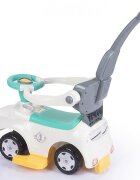 DOLU Masinuta pentru copii fara pedale Ride on Pastel 3 in 1 maner parental detasabil suport pentru picioare bara de protectie de la 12 luni greutate de maxim admisa 23 kg