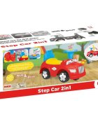 DOLU Masinuta pentru copii fara pedale Step car 2 in 1 cu spatar si spatiu de depozitare sub scaun volan cu sunet de la 12 luni pana la 23 kg