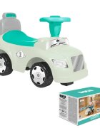 DOLU Masinuta pentru copii fara pedale Step Car Pastel 2 in 1 cu spatar si spatiu de depozitare sub scaun volan cu sunet de la 12 luni pana la 23 kg