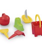DOLU Masuta de activitati 3 in 1 pentru copii multicolor include galetusa stropitoare grebla lopatica barcuta o forma pentru nisip