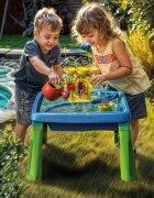 DOLU Masuta de activitati 3 in 1 pentru copii multicolor include galetusa stropitoare grebla lopatica barcuta o forma pentru nisip