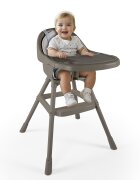 Dolu Nuve Scaun de masa premium cu perna gricentura de siguranta in 3 puncte perna moale si ergonomica tava detasabila greutate suportata 15 kg