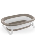 Dolu Nuve Set 3 in 1 cu cadita pliabila cana si galeata pentru clatire gri materiale non-toxice fara BPA 6 luni+