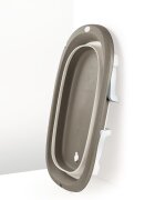 Dolu Nuve Set 3 in 1 cu cadita pliabila cana si galeata pentru clatire gri materiale non-toxice fara BPA 6 luni+