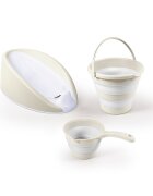 Dolu Nuve Set 3 in 1 cu suport anatomic pentru cadita cana si galetusa cu design pliabil bej
