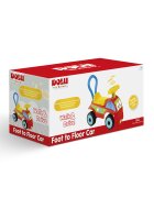 DOLU Ride-On copii fara pedale Foot to Floor rosu cu volan spatar cu posibilitatea de impingere spatiu de depozitare claxon