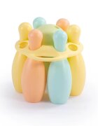 DOLU Set de bowling cu 6 popice Pastel 19 cm