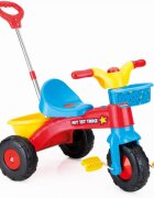 DOLU Ticicleta pentru copii cu maner de control pentru parinte functie free wheel claxon si cosulet accesorii