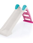 DOLU Tobogan pentru copii alb - roz 72 x 133 x 45 cm designul ergonomic greutate admisa 30 kg varsta 2 ani+