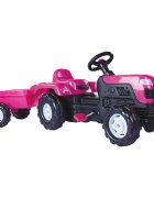 DOLU Tractor cu pedale si remorca Unicorn
