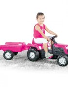 DOLU Tractor cu pedale si remorca Unicorn
