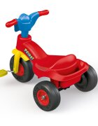 DOLU Tricicleta pentru copii Multicolor din plastic cu roti late si cosulet pentru accesorii