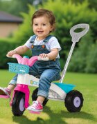 DOLU Tricicleta pentru copii My First Trike Roz cu maner claxon si 2 cosulete