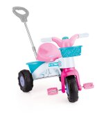 DOLU Tricicleta pentru copii My First Trike Roz cu maner claxon si 2 cosulete