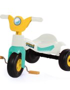 DOLU Tricicleta pentru copii Pastel din plastic cu roti late si cosulet pentru accesorii