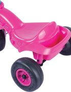 DOLU Tricicleta pentru copii Unicorn din plastic cu roti late si cosulet pentru accesorii