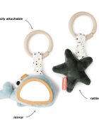 Done by Deer Set 2 jucarii de activitati pentru agatat Wally Blue