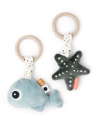 Done by Deer Set 2 jucarii de activitati pentru agatat Wally Blue