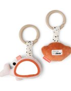 Done by Deer Set 2 jucarii de activitati pentru agatat Wally Powder