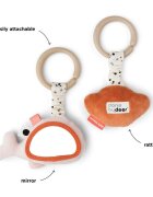Done by Deer Set 2 jucarii de activitati pentru agatat Wally Powder