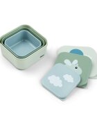 Done by Deer Set 3 caserole pentru gustari Happy Clouds green
