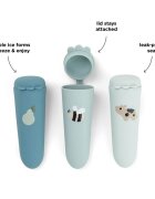 Done by Deer Set 3 forme pentru inghetata din silicon Dotti blue