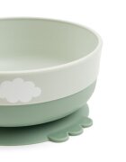 Done by Deer Set pentru primele mese cu ventuza Foodie Happy Clouds Green