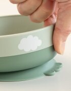 Done by Deer Set pentru primele mese cu ventuza Foodie Happy Clouds Green