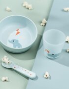 Done by Deer Set pentru primele mese Foodie Playground Blue